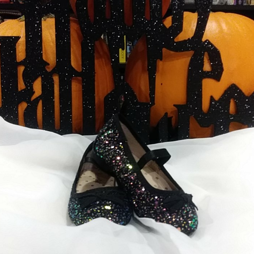 Black Glittery Dress Shoes